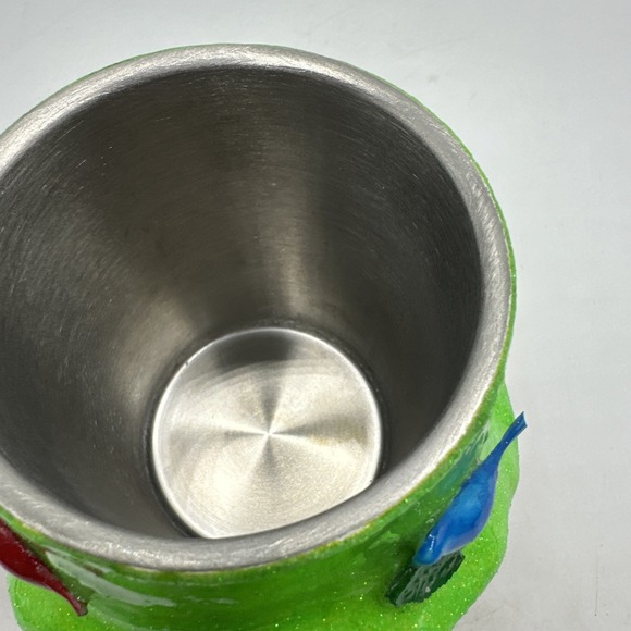 Girl Gnome Mug, Metal & Epoxy,Unbranded Orange And Green. - Picture 6 of 9